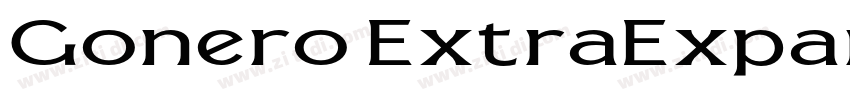 Gonero ExtraExpanded字体转换